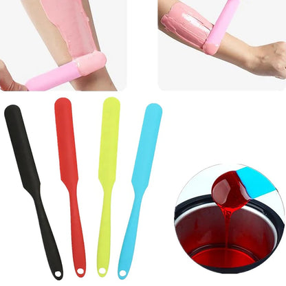 [JYB3] Silicone Cosmetic Waxing Spatulas Non-stick Hair Removal Sticks Body Wax Applicator Scraper Wax Applicator Sticks