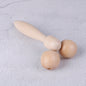 Wooden Eye Face Roller Health Care Massager Primary Wood Color Relaxing Neck Chin Slimming Face-lift Massage Tool