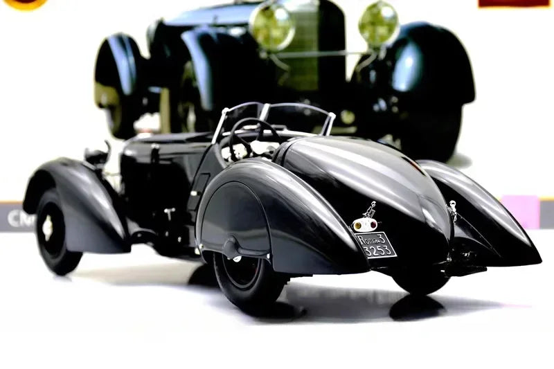 CMC 1:18 SSK The Black Prince 1934 25th Anniversary Simulation Limited Edition All Open Alloy Metal Static Car Model Toy Gift