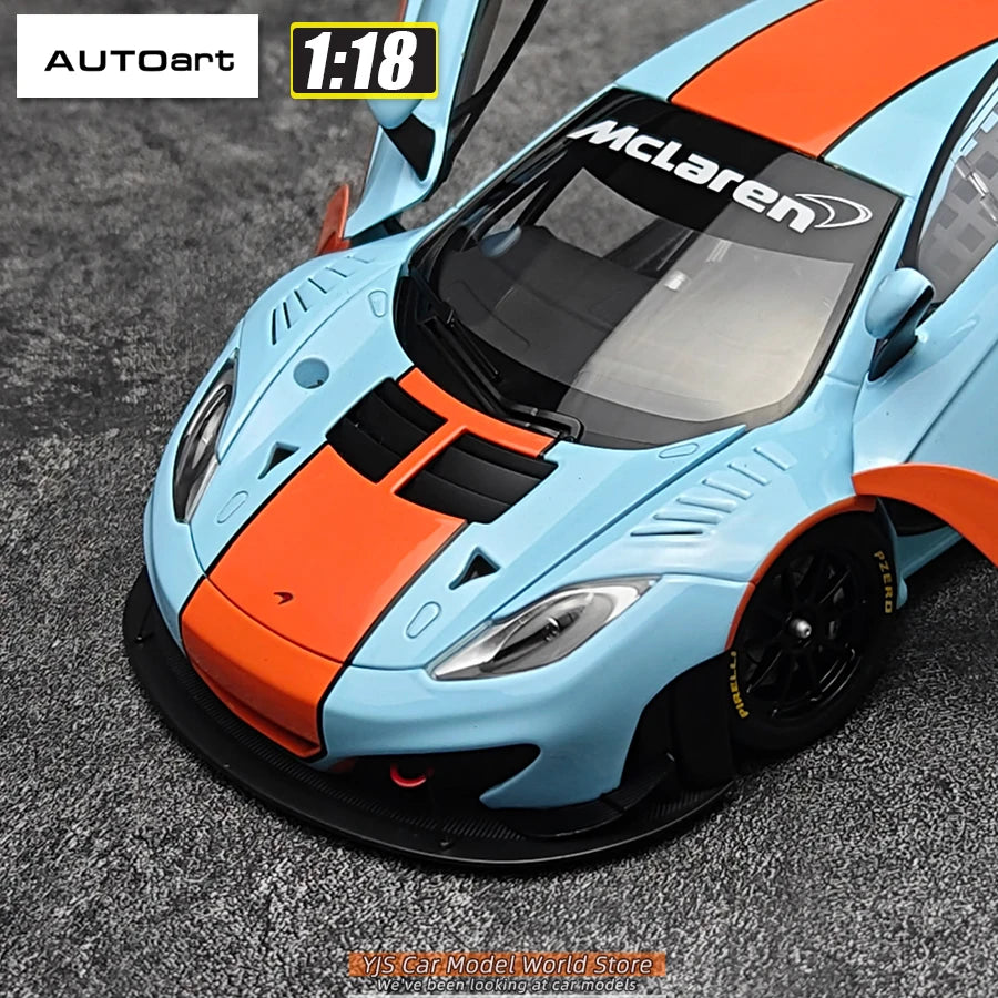 AUTOART Diecast car model 1/18McLaren MP4-12C Static display car models  Collect festival gifts