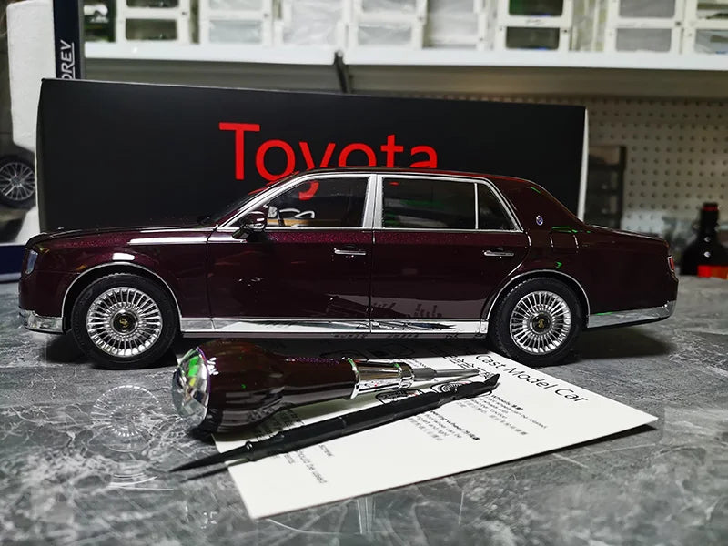 LCD 1/18 Car Model TOYOTA Century Car Model Simulation Model Diecast Model Collect Ornament Boy Custom Birthday Boy Toy Gift