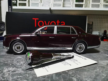 LCD 1/18 Car Model TOYOTA Century Car Model Simulation Model Diecast Model Collect Ornament Boy Custom Birthday Boy Toy Gift