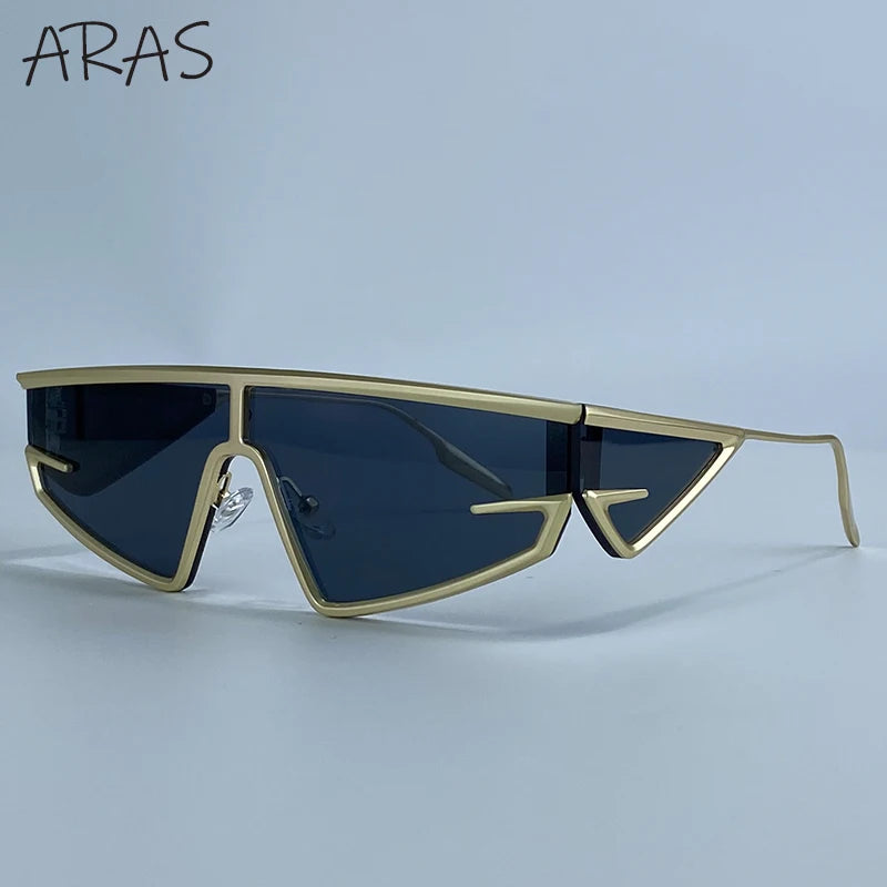 Y2K Punk Shield Irregular Sunglasses Women Luxury Brand Steampunk Cycling UV400 Goggle Eyewear Trendy WindProof Sun Glasses 2026
