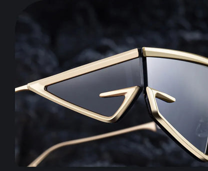 Y2K Punk Shield Irregular Sunglasses Women Luxury Brand Steampunk Cycling UV400 Goggle Eyewear Trendy WindProof Sun Glasses 2026