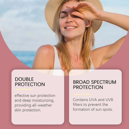 Spf 50+ Sunscreen Stick Hydrating Oil Free Anti Sun UV Protection Natural Sunblock Isolation Cream Mild Face Body Moisturizer