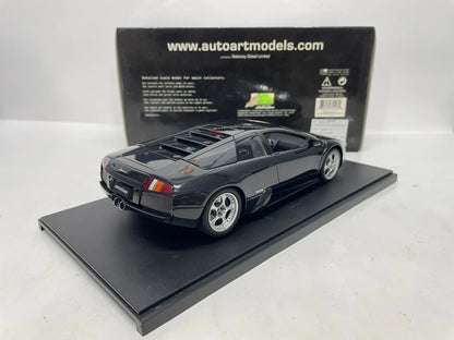 Autoart 1:18 Murcielago Black Simulation Limited Edition All Open Alloy Metal Static Car Model Toy Gift