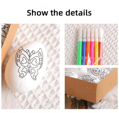 DIY Hand-Painted Easter Eggs, Easter Home Décor, Creative Easter Gift for Easter Party
