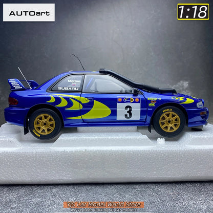 AUTOART Die-cast car model 1/18 Subaru Impreza WRC Rally of Monte Carlo  Static display car models