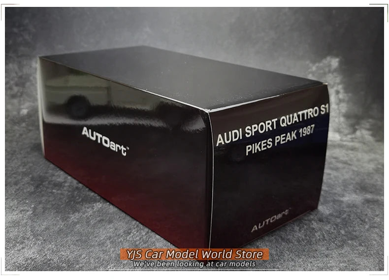 AUTOART 1/18 Audi Sport Quattro S1 Pikes Peak 1987 #1  Racing car model Car model Static ornament Collect Metal material