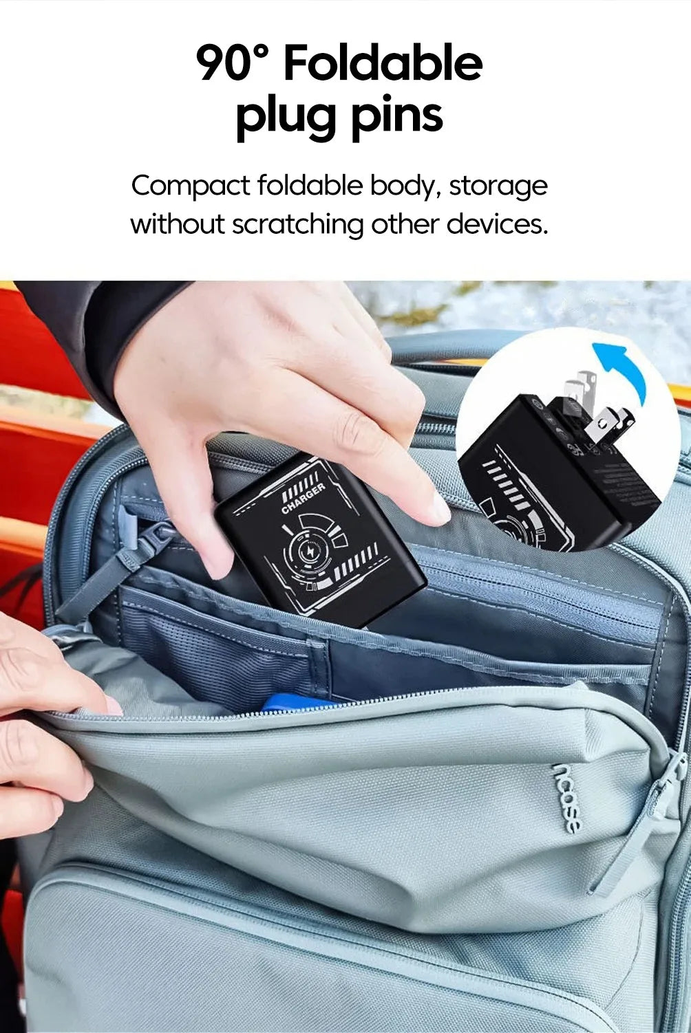 120W GaN Fast Charger With Retractable Type-C Cable Portable PD Mobile Phone Adapter For iPhone 17 16 Pro Samsung Xiaomi Huawei