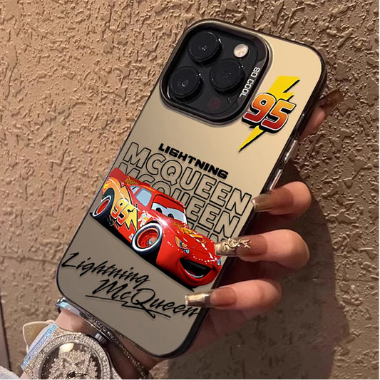 Lightning McQueen Matte PC Hard Phone Case for iPhone 17 Air 16 15 11 12 14 13 Pro Max XS X XR Plus 8 7 SE 2020 Shockproof Cover