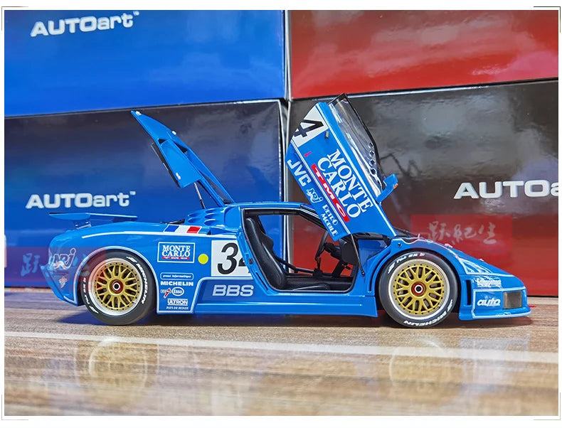 AUTOART Bugatti EB110 24HR Le Mans Racing 1994 #34 1:18 Car model Collection Display gift Static Ornament Collection