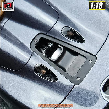 LCD Diecast car model 1:18 McLaren ELVA car model metal static display collection