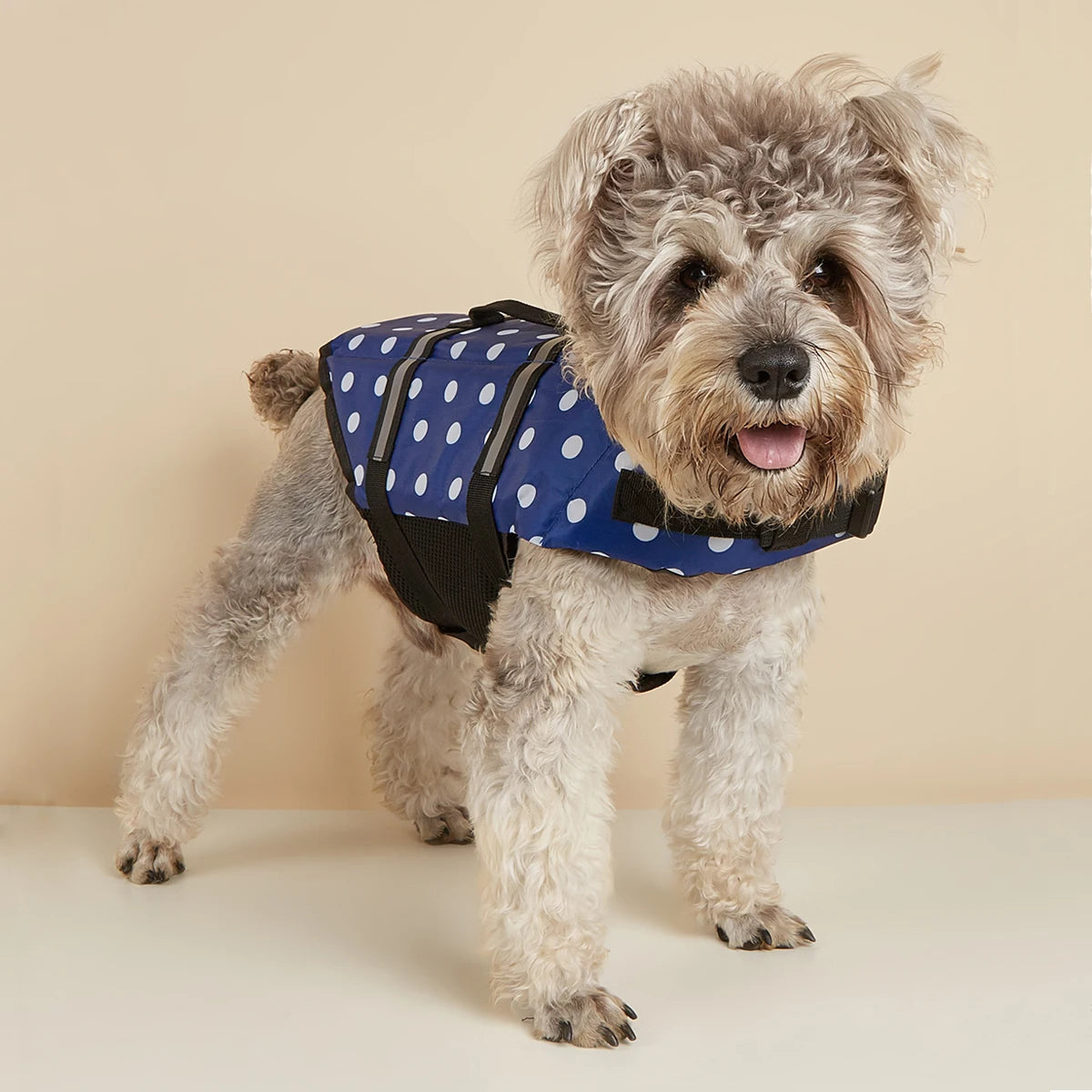 Dog Life Jacket Reflective Adjustable Summer Large Dogs Swimwear Safety Vest Surfing Sailboat Enhanced Buoyancy Pet Life Jacket