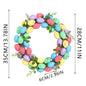 Easter Garland Creative Easter Egg Element Wreath Window Door Garden Gate Decorative Hanging Holiday Party Decor Door Sign