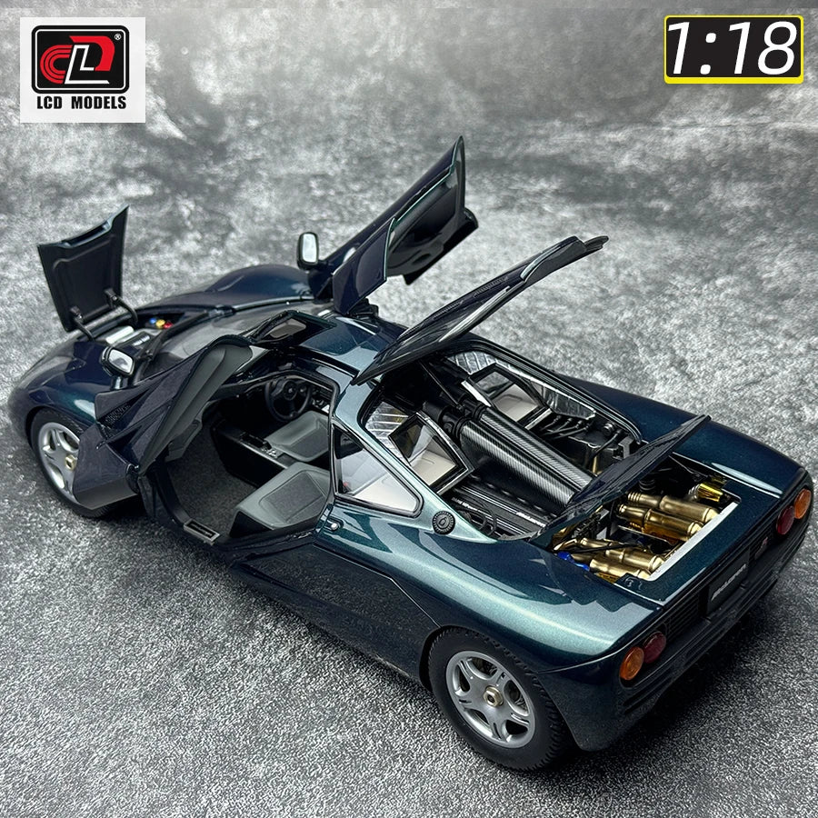 LCD model 1 New 1:18 FOR McLaren F1 XP5 alloy car model sports car static display gift collection for friends