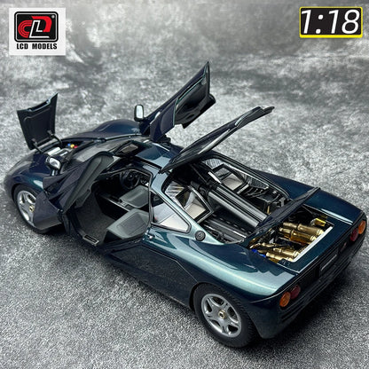 LCD model 1 New 1:18 FOR McLaren F1 XP5 alloy car model sports car static display gift collection for friends
