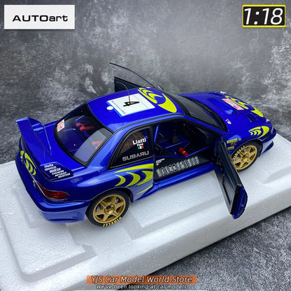 AUTOART Die-cast car model 1/18 Subaru Impreza WRC Rally of Monte Carlo  Static display car models