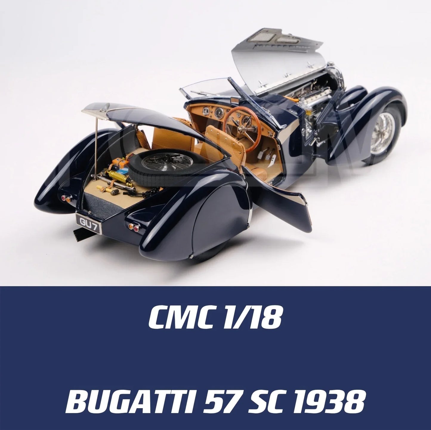 CMC 1:18 57SC 1938 Convertible Simulation Limited Edition All Open Alloy Metal Static Car Model Toy Gift