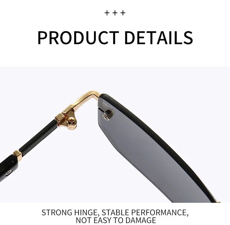 Fashion Punk Square Sunglasses Women Luxury Brand Small Frame Sun Glasses Female Rectangle Metal Mirror Oculos De Sol