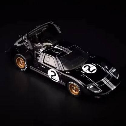 New Hot Wheels RLC Cars Model Ford GT40 MKII 1966 Le Mans Champion Car No. 2 Alloy Car model Kid Collection Toys boys fan Gifts