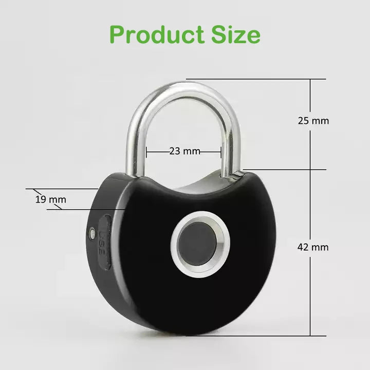 RAYKUBE PQ1 Tuya Smart Fingerprint Padlock with USB Charging Waterproof Tuya/Smart Life APP Unlock For Cabinet Door Lock Drawer