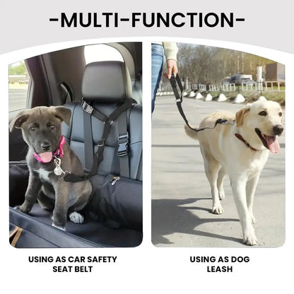 Adjustable Pet Cat Dog Car Seat Belt Pet Seat Vehicle Dog Harness Lead Clip Safety Lever Traction Dog Collars Dog Accessoires