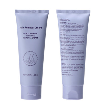 Body Hair Removal Cream Sensitive Skin Painless Effective Hair Removal Cream for Hand Legs and Bikini Area Armpit Mild Formula