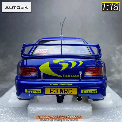 AUTOART Die-cast car model 1/18 Subaru Impreza WRC Rally of Monte Carlo  Static display car models