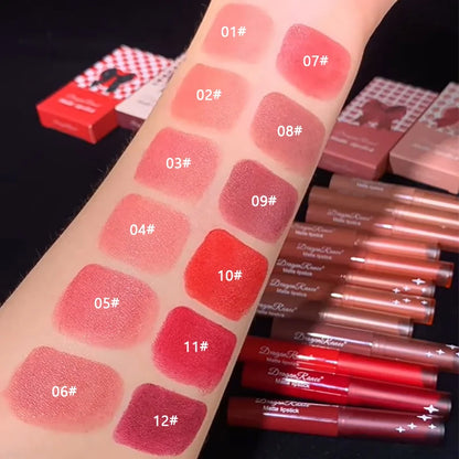 Lip cosmetics waterproof makeup shades