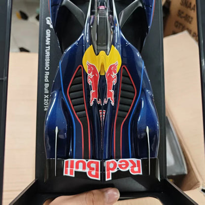 Diecast 1/18 Scale Gean Turismo Red Bull X2014 Alloy Car Model Toys for Boys Supercar