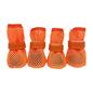 Adjustable Soft Sole Dog Mesh Shoes Non-Slip Wear Resistant Pet Dog Boots Thin Cooling Dog Shoe Cover Summer Season