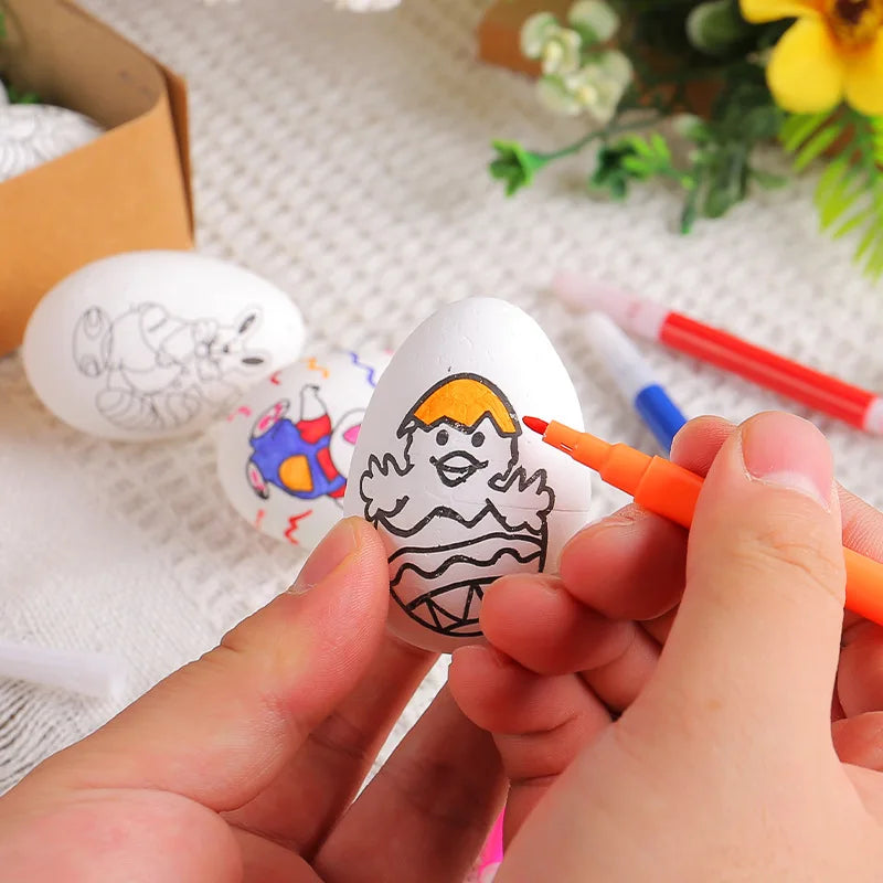 DIY Hand-Painted Easter Eggs, Easter Home Décor, Creative Easter Gift for Easter Party