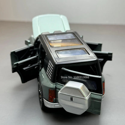 1/32 Alloy Model Cars BYD Look Up Off-road Vehicles Diecasts Model Toy 6 Doors Can Be Opened with Light Sound SUV for Gifts