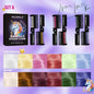 Disposable Hair Color Brush Washable Temporary Dye Comb No Loss Folding Styling Stick For Home DIY Colorful