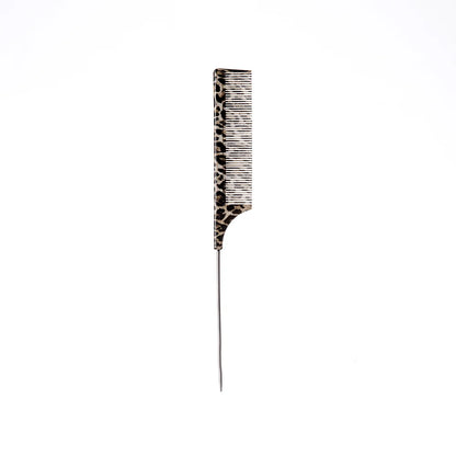 1/2/3pcs Leopard Print Comb Set Anti-Static Wide Teeth Afro Braid Fork Comb Rat Tail Curly Hair Styling Tools