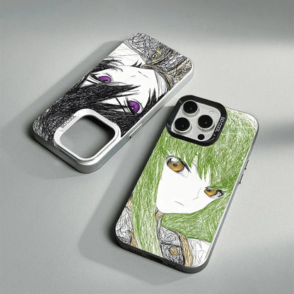 luxury comic Code Geass Phone Case For iPhone 17 16 15 14 13 12 11 Pro MAX Matte Shockproof Back Anti Fall Matte Cover