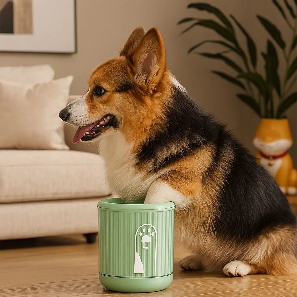 Automatic Pet Foot-washing Cup Soft Quick Wash Dog Foot Cleaning Cup Portable Detachable Paw Cleaner Cup For Cats and Dogs