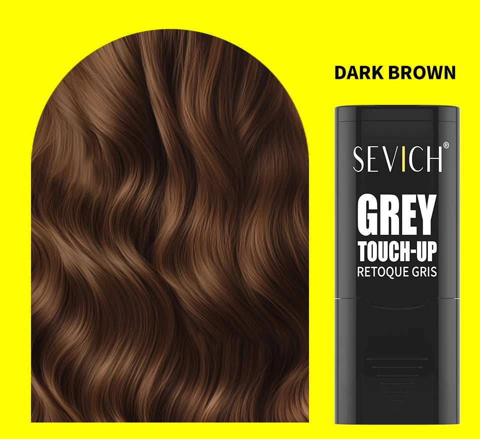 Waterproof Quick Hair Dye Stick with Comb Temporary Long-Lasting Hair Color Stick Disposable Fast Gray Coverage Hair Color Pen
