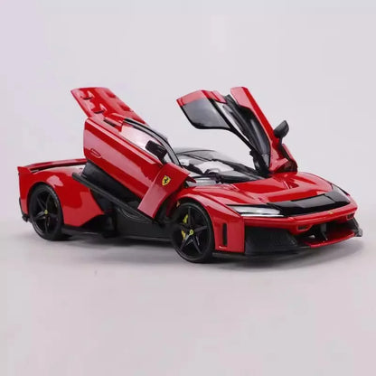Bburago 1:18 Ferrari F80 Hardcover Full Open Model  Simulation Alloy Miniature Die-Casting Model Custom Gifts