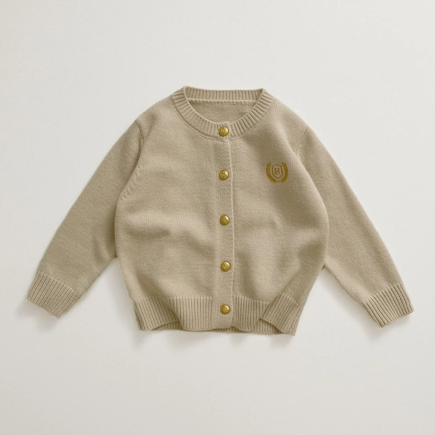 Fashion Baby Girl Boy Embroidery Cardigan Infant Toddler Child Sweater Long Sleeve Kid Knitwear Coat Casual Baby Clothes 18M-10Y