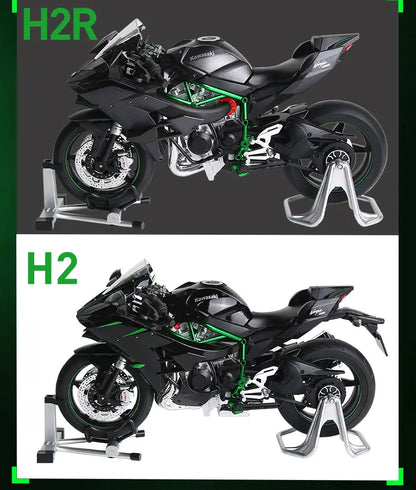 Kawasaki H2R motorcycle scale 1:9  model alloy simulation motorcycle model hand-made ornaments gift