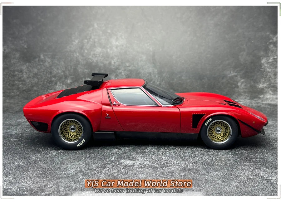 AUTOart 1:18 SCALE  Lamborghini MIURA SVR "JOTA" Car model Static ornament Collect Holiday gift