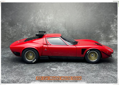 AUTOart 1:18 SCALE  Lamborghini MIURA SVR "JOTA" Car model Static ornament Collect Holiday gift