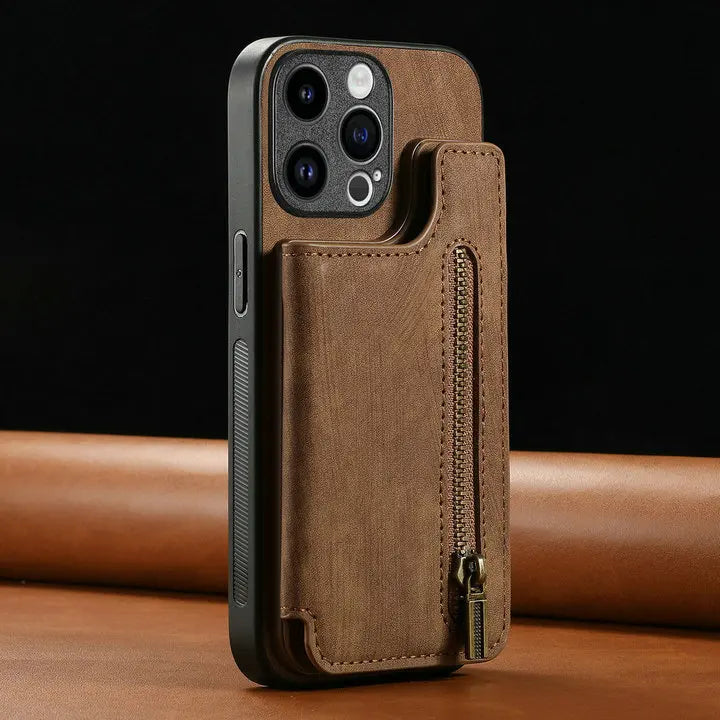 Zipper Leather Case for OPPO Reno 15 13 Pro 12 11F 10 9 8 Luxury Cover Phone Reno13 14 FS 14F 6 Z 7 11 F 13F 15F 5G Magnet Etui