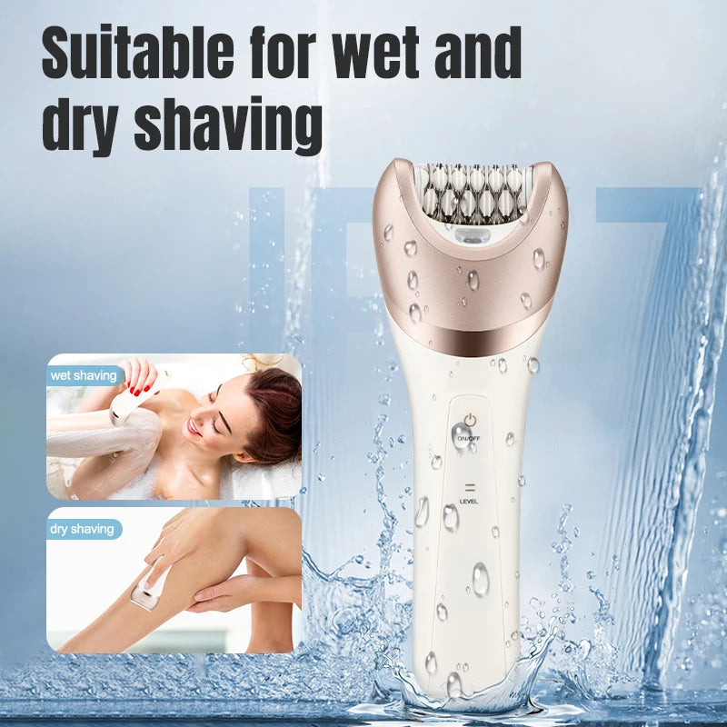 IRUIBEAUTY 703 Electric Women Epilator Shaver Leg Body Hair Removal Lip Chin Depilatory Lady Bikini Trimmer Facial Hair Remover