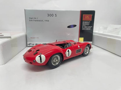 CMC 1:18 300S #1 1958 24h France Simulation Limited Edition All Open Alloy Metal Static Car Model Toy Gift