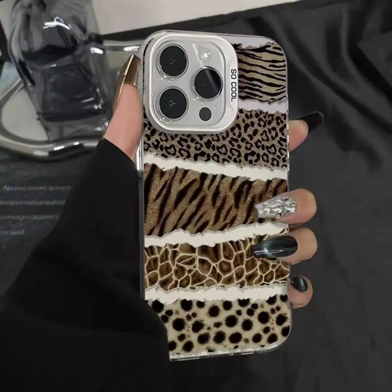 Luxury Brown Leopard Y2K Phone Case for Xiaomi Mi 14T 14 13 12 12T 11 Lite Poco X6 F6 F5 X5 F4 F3 X3 GT Pro 4G 5G Back Cover