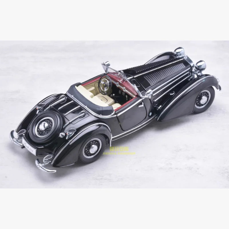 Sunstar 1:18 HORCH 855 1939 Vintage Model Car Adult Souvenir Classic Static Display Collection Toy Gift