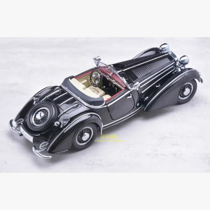 Sunstar 1:18 HORCH 855 1939 Vintage Model Car Adult Souvenir Classic Static Display Collection Toy Gift
